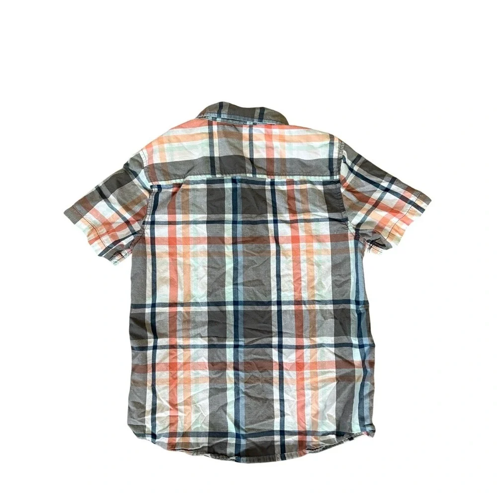 Gymboree Boys Short Sleeve Plaid Button-Up Shirt‎